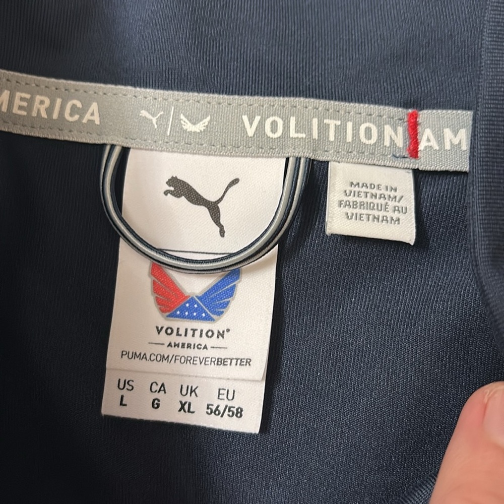 NWT Puma Men’s Independence 1/4 Zip Golf Navy Blue Long Sleeve Top Size L - Picture 7 of 14